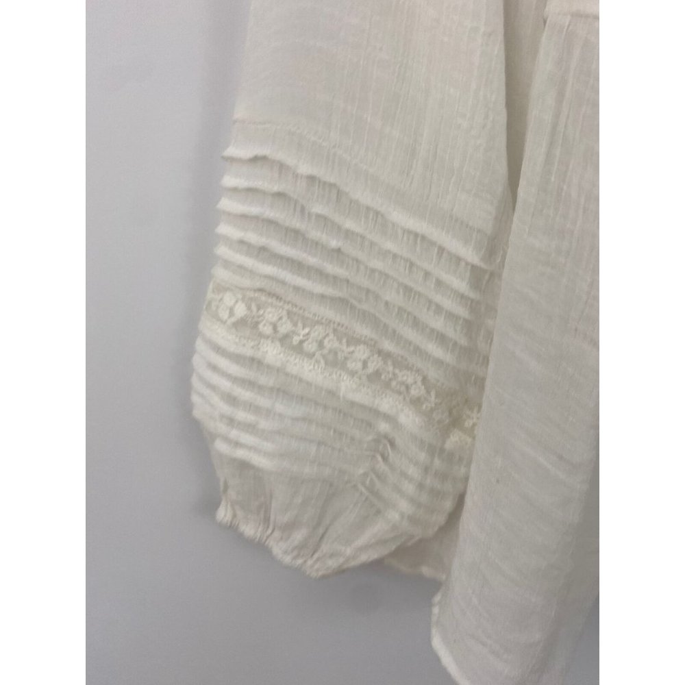 Torrid Blouse Boho Lace Flowy Sheer Tunic Top Size 0 - Picture 7 of 12